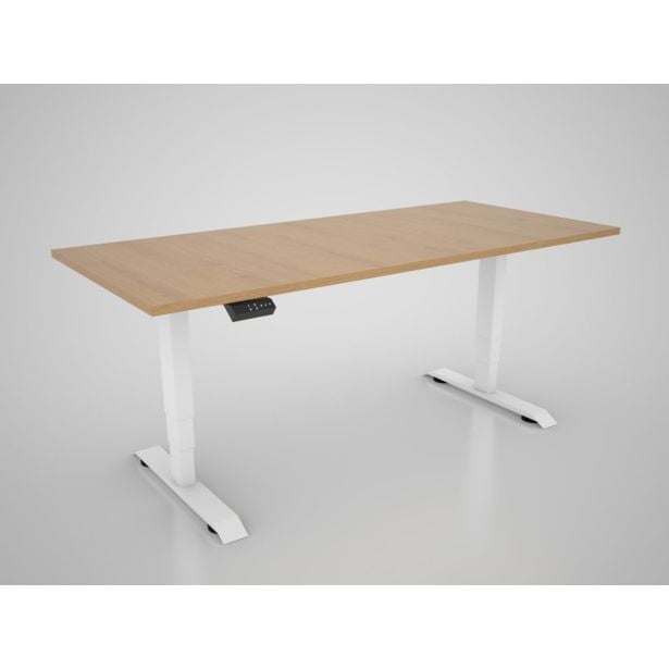 PISALNA DVIŽNA MIZA MS VISCOM S PLOŠČO EGGERCORBRIDGE HRAST - 1800 X 800 MM, BELO PODNOŽJE PISALNA DVIŽNA MIZA MS VISCOM S PLOŠČO EGGERCORBRIDGE HRAST - 1800 X 800 MM, BELO PODNOŽJE