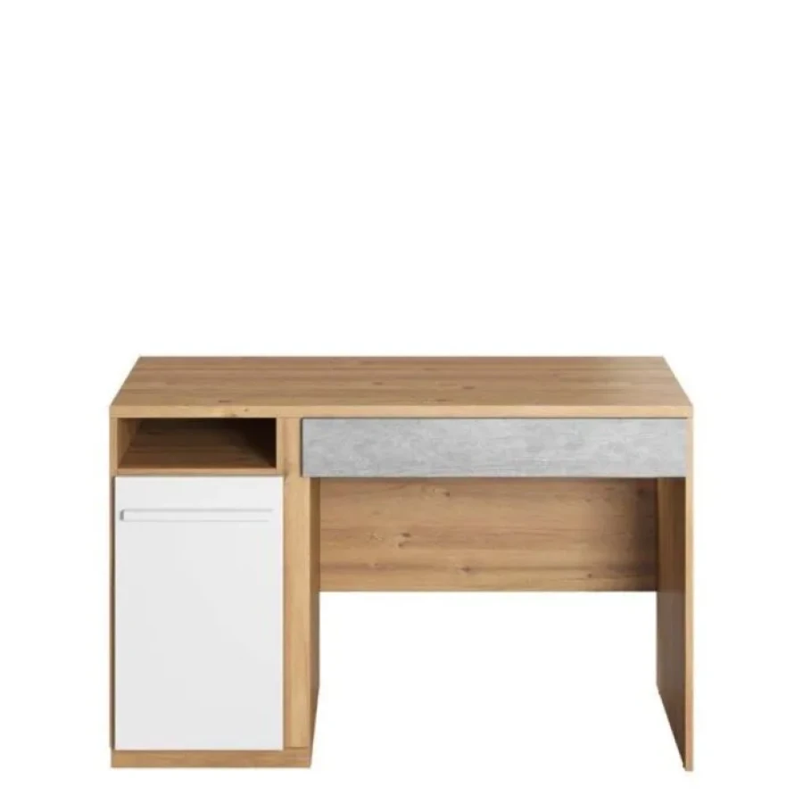 Pisalna miza IRE . Pisalna miza IRE ima prostoren predal ter vdolbino. Ergonomsko oblikovana mizna plošča zagotavlja udobno delo in učenje. Velika omara