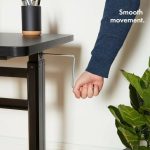 PISALNA MIZA VONHAUS SIT&STAND DELOVNA, NASTAVLJIVA, ČRNA - slika 9