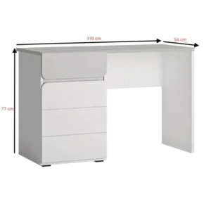 Pisarniška miza ALBA . Pisarniška miza ALBA, združuje funkcionalnost in sodoben dizajn, idealna je za vsako delovno okolje. Izdelana je iz trpežne iverne