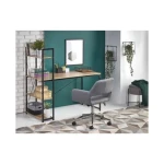 Pisarniška miza BELAS - črna . Pisarniška miza BELAS - črna, je moderna in praktična miza, izdelana iz iverne plošče in kovine, v barvni kombinaciji