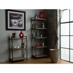 Pisarniški regal LISA 3 . Regal LISA 3 je primeren za pisarniške sobe ali kot dodatek v vsak prostor, kot knjižni regal. Narejena je iz kovine in MDF.