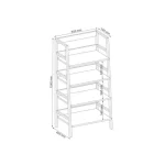 Pisarniški regal LORA . Regal LORA je primeren za pisarniške sobe ali kot dodatek v vsak prostor, kot knjižni regal. Narejena je iz kovine in MDF.