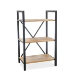 Pisarniški regal LORY 4 je primeren za pisarniške sobe ali kot dodatek v vsak prostor, kot knjižni regal. Narejen je iz kovine in naravnega furnirja. Barva: