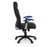 Pisarniški stol C-BR SPIDER moder . Pisarniški stol C-BR SPIDER moder je primeren za vsako pisarno. Polnjen hrbtni ter sedalni del s peno, ki ju prekriva