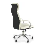 Pisarniški stol COSTY . Udoben in kvaliteten pisarniški stol COSTY je dobavljiv v belo-črni barvi. Podnožje je kromirano. Material: - umetno usnje - Krom