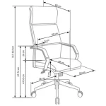 Pisarniški stol COSTY . Udoben in kvaliteten pisarniški stol COSTY je dobavljiv v belo-črni barvi. Podnožje je kromirano. Material: - umetno usnje - Krom