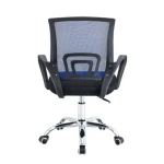 Pisarniški stol DISCO krom/moder . Pisarniški stol DISCO krom/moder je vrtljiv stol, ki je nastavljiv po višini. Zagotavlja popolnoma zanesljivo uporabo ter