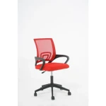 Pisarniški stol DISCO rdeč . Pisarniški stol DISCO rdeča je vrtljiv stol, ki je nastavljiv po višini. Zagotavlja popolnoma zanesljivo uporabo ter