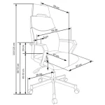 Pisarniški stol LAO . Pisarniški stol LAO je vrtljiv in nastavljiv po višini s pomočjo tilt mehanizma. Dobavljiv je v tkanini sive barve. Je udoben in