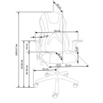 Pisarniški stol REY je primeren za pisarne ali mladinske sobe. Je vrtljiv in nastavljiv po višini s pomočjo tilt mehanizma. Narejen je iz udobne in mehke