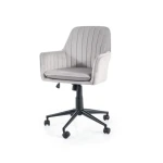 Pisarniški stol VALE . Pisarniški stol VALE je narejen za udobje ter modernost. Ima izredno nežno blago, na otip kot žamet. Ima tudi TILT mehanizem ter