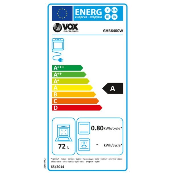 plinski-stedilnik-vox-ghb6400w-3508900-1 PLINSKI ŠTEDILNIK VOX GHB6400W - slika 2