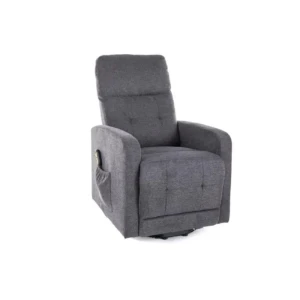 Počivalnik BERT - siva . Počivalnik BERT - siva, je eleganten in zelo udoben kos pohištva, ki je primeren za vsak prostor. Narejen je iz žametne tkanine,