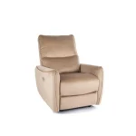 Počivalnik GABI - bež . Počivalnik GABI - bež, je eleganten in zelo udoben kos pohištva, ki je primeren za vsak prostor. Narejen je iz žametne tkanine,