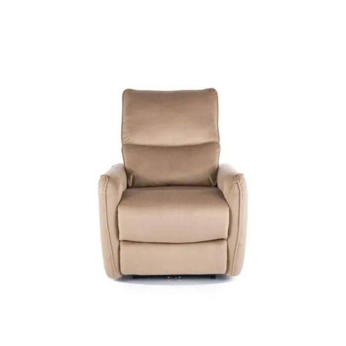 Počivalnik GABI - bež . Počivalnik GABI - bež, je eleganten in zelo udoben kos pohištva, ki je primeren za vsak prostor. Narejen je iz žametne tkanine,