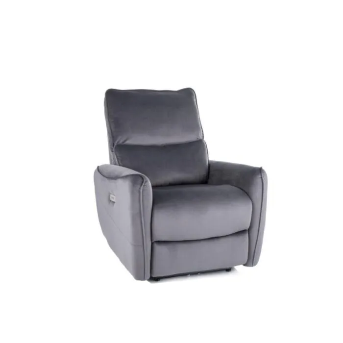 Počivalnik GABI - siva . Počivalnik GABI - siva, je eleganten in zelo udoben kos pohištva, ki je primeren za vsak prostor. Narejen je iz žametne tkanine,