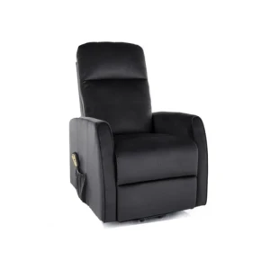 Počivalnik IZI - črna . Počivalnik IZI - črna, je eleganten in zelo udoben kos pohištva, ki je primeren za vsak prostor. Narejen je iz žametne tkanine,