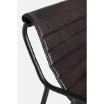 Počivalnik KARISMA je dobavljiv v črni barvi. Narejen je iz kakovostnih materialov. Ogrodje je narejeno iz kovine. Sedež je narejen iz udobnega usnja. Poda