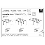 PODALŠEK ZA NADSTREŠEK ZA  AVTO PALRAM ARCADIA 2100 MM - slika 4