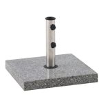 PODSTAVEK ZA SENČNIK KVADRATNO 30KG 45X45X36 NERJAVEČE JEKLO, SIVA - slika 4