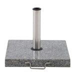 PODSTAVEK ZA SENČNIK KVADRATNO 30KG 45X45X36 NERJAVEČE JEKLO, SIVA