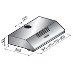 PODVGRADNA KUHINJSKA NAPA SICCABO STANDARD EVO 60 INOX - slika 5