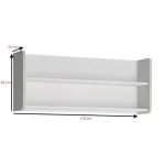 Polica ALBA 2, je popolna izbira za vsak prostor, kjer potrebujete več prostora za shranjevanje in orgaizacijo. Izdelana je iz MDF-ja in opremljena z ABS