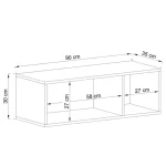 Polica JOY 9 vam omogoča, da na praktičen način uredite dnevno sobo ali jedilnico. Dobavljiva je v beli barvi. Izdelana v EU. Lahko jo kombinirate z