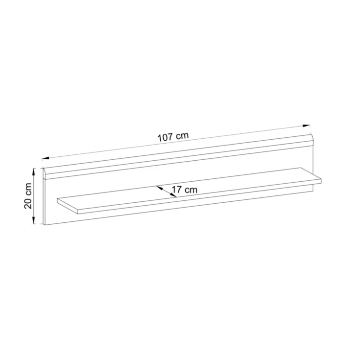Polica MORI Polica MORI . Elementi iz zbirke MORI vam omogočajo, da na zelo zanimiv in praktičen način uredite dnevno sobo. Lahko jo kombinirate z ostalimi deli iz