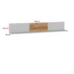 Polica VIVIJA . Polica VIVIJA je eleganten kos pohištva, ki popestri vaš prostor. Njen poseben dizajn vas bo navdušil, saj prinese vašemu prostoru eleganco