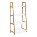 Poličnik 4P BROOKLYN 2 . Poličnik 4P BROOKLYN 2 je narejen iz lesenega okvirja in belimi mat policami. Material: - Les Dimenzije: širina: 62cm globina: 38cm