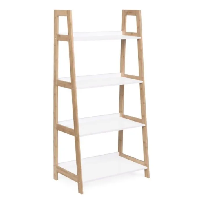 Poličnik 4P BROOKLYN 2 . Poličnik 4P BROOKLYN 2 je narejen iz lesenega okvirja in belimi mat policami. Material: - Les Dimenzije: širina: 62cm globina: 38cm