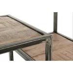 Poličnik ELMER . Poličnik ELMER ima kovinsko konstrukcijo z prašnim premazom, ter police iz lesa. Material: - Kovina - Les Barva: - Črna - Akacijev les