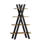 Poličnik LIAM . Poličnik LIAM je narejen iz kvalitetne laminirane plošče v barvi hrasta s črno barvo. Material: - Laminirana plošča Barve: - Hrast /