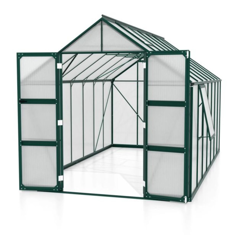POLIKARBONATNI RASTLINJAK VITAVIA OLYMP 11500 HKP4MM SMARAGDNA 254X257X448 - slika 2