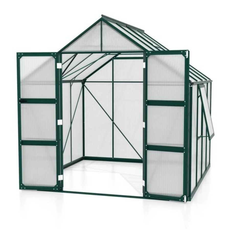 POLIKARBONATNI RASTLINJAK VITAVIA OLYMP 6700 HKP6MM SMARAGDNA 254X257X261 - slika 2