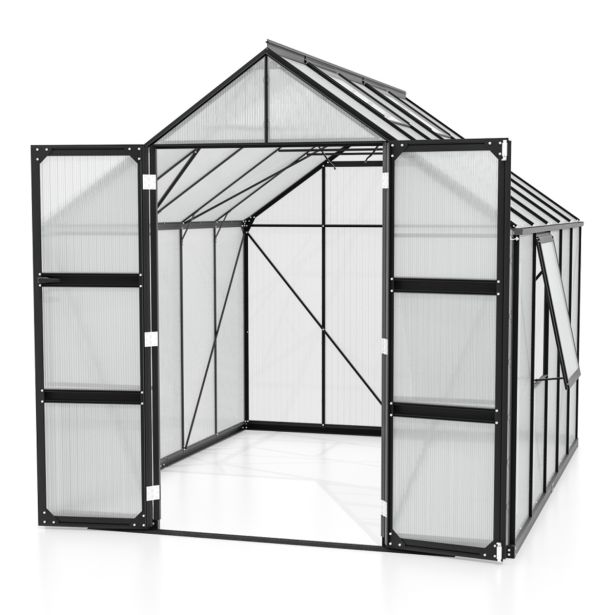 polikarbonatni-rastlinjak-vitavia-olymp-8300-hkp4mm-crna-254x257x324-3448943-1 POLIKARBONATNI RASTLINJAK VITAVIA OLYMP 8300 HKP4MM ČRNA 254X257X324 - slika 2