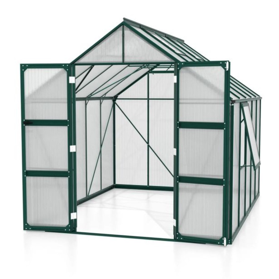 POLIKARBONATNI RASTLINJAK VITAVIA OLYMP 8300 HKP4MM SMARAGDNA 254X257X324 - slika 2
