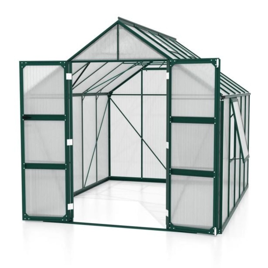 POLIKARBONATNI RASTLINJAK VITAVIA OLYMP 8300 HKP6MM SMARAGDNA 254X257X324 - slika 2