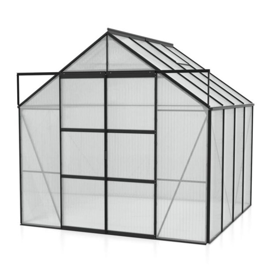 POLIKARBONATNI RASTLINJAK VITAVIA URAN 6700 HKP 4 MM ČRNA 246X257X258 - slika 3