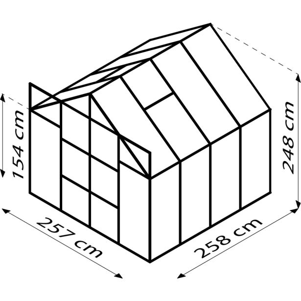 polikarbonatni-rastlinjak-vitavia-uran-6700-hkp-4-mm-crna-246x257x258-3448977-3 POLIKARBONATNI RASTLINJAK VITAVIA URAN 6700 HKP 4 MM ČRNA 246X257X258 - slika 4