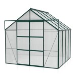 POLIKARBONATNI RASTLINJAK VITAVIA URAN 6700 HKP 6 MM SMARAGDNA 246X257X258 - slika 3