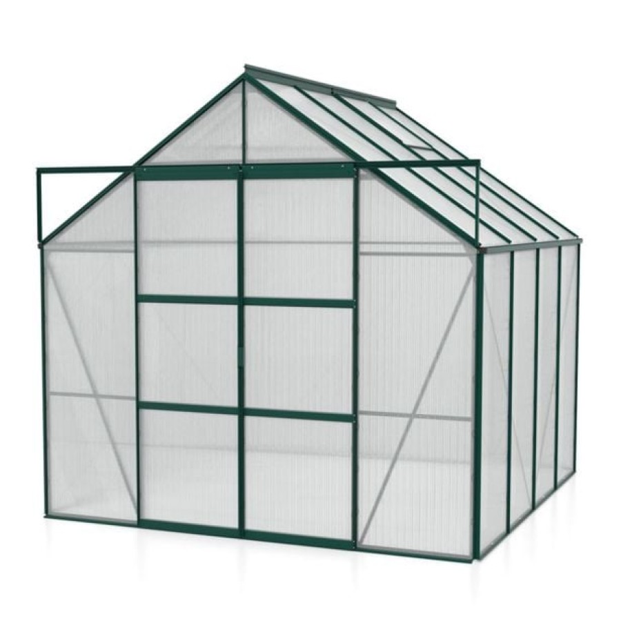 POLIKARBONATNI RASTLINJAK VITAVIA URAN 6700 HKP 6 MM SMARAGDNA 246X257X258 - slika 3