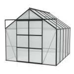 POLIKARBONATNI RASTLINJAK VITAVIA URAN 8300 HKP 4 MM ČRNA 246X257X321 - slika 3