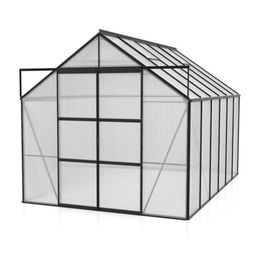 POLIKARBONATNI RASTLINJAK VITAVIA URAN 9900 HKP 4 MM ČRNA 246X257X383 - slika 3