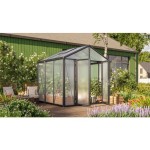 POLIKARBONATNI RASTLINJAK VITAVIA ZEUS COMFORT 6200 HKP10MM, ČRNA 258X242X250 - slika 3