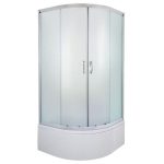 POLKROŽNA KAB. ZA PRHANJE FEROTEHNA EVORA 80R FIX KABINA+KAD KROM ALU PR., KALJ.ST.