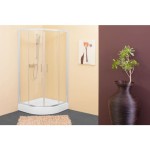 POLKROŽNA KAB. ZA PRHANJE KOLPA SAN TKP 80X100 S/CH SQ LINE SILVER PR. ČINČILA ST.