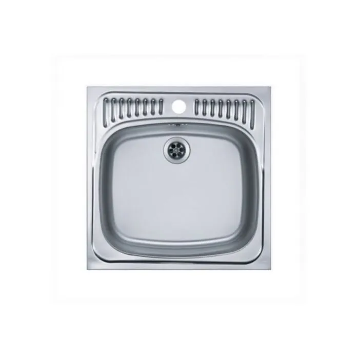 Pomivalno korito B130 . Inox pomivalno korito B130 je vgradno. Minimalna širina omarice je 45 cm. Velikost posode je 34 x 40 x 16. Dimenzija: - D: 46,5 cm x